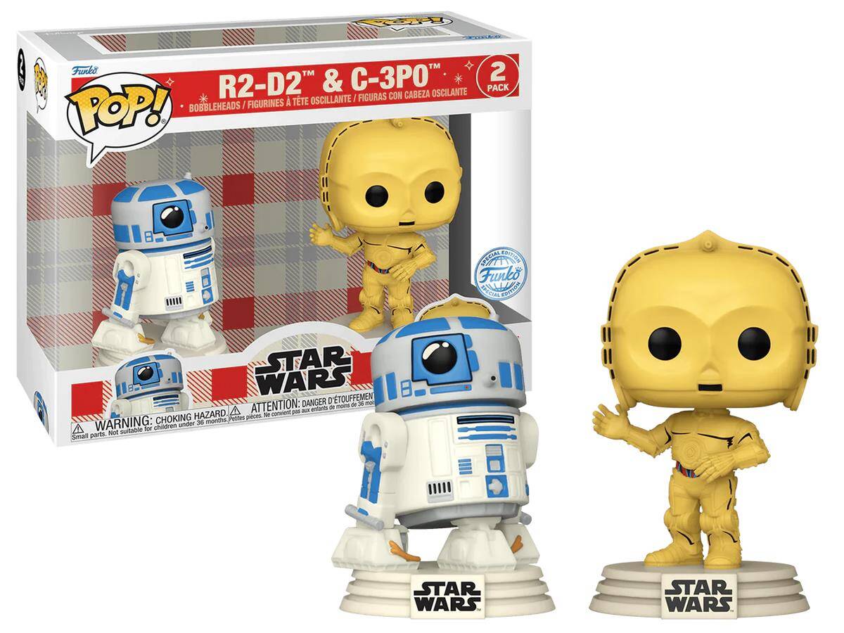 Funko Pop 2- Pack Disney 100th Star Wars Retro Reimagined- R2-D2 & C-3po Special Edition 20247-7152