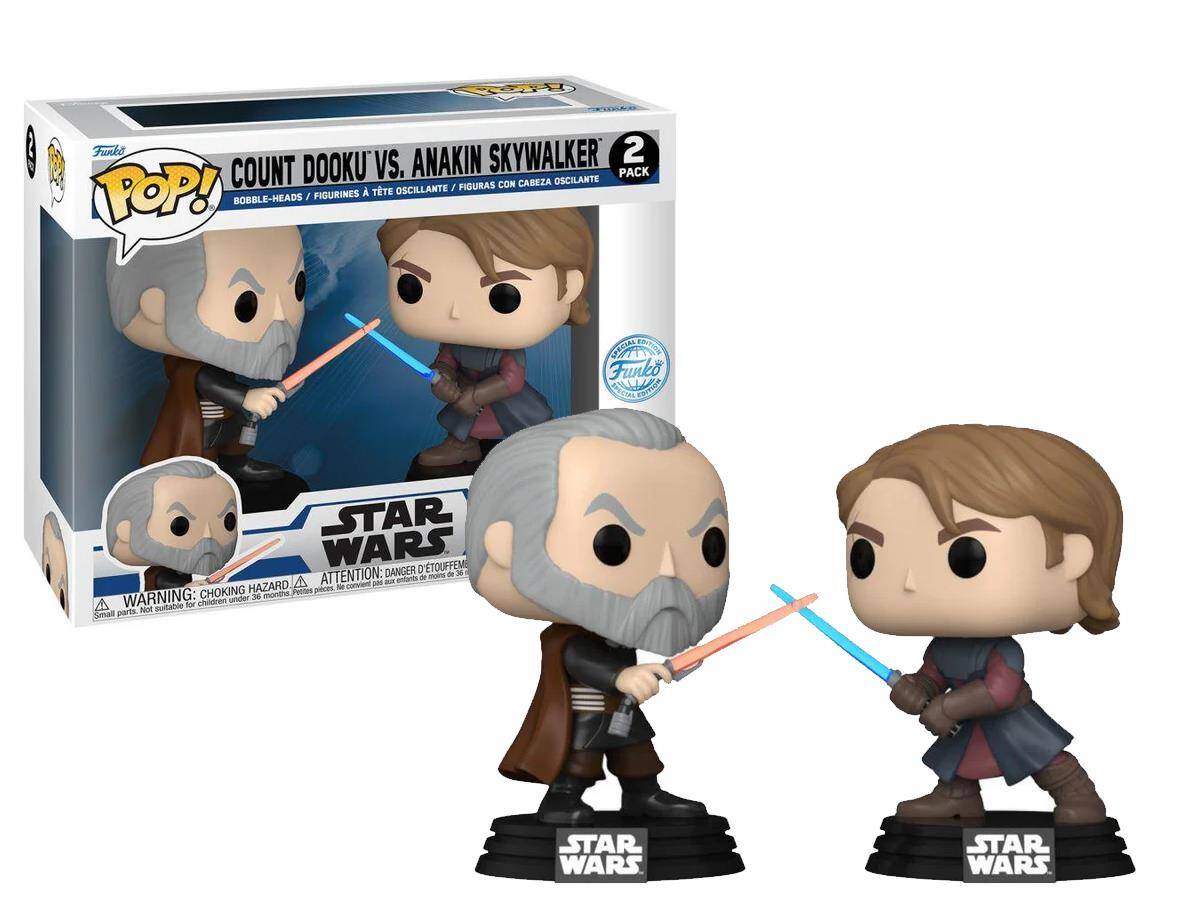 Funko Pop 2-Pack Disney Star Wars Clone Wars - Count Dooku Vs Anakin Skywalker Gamestop 20371-7336