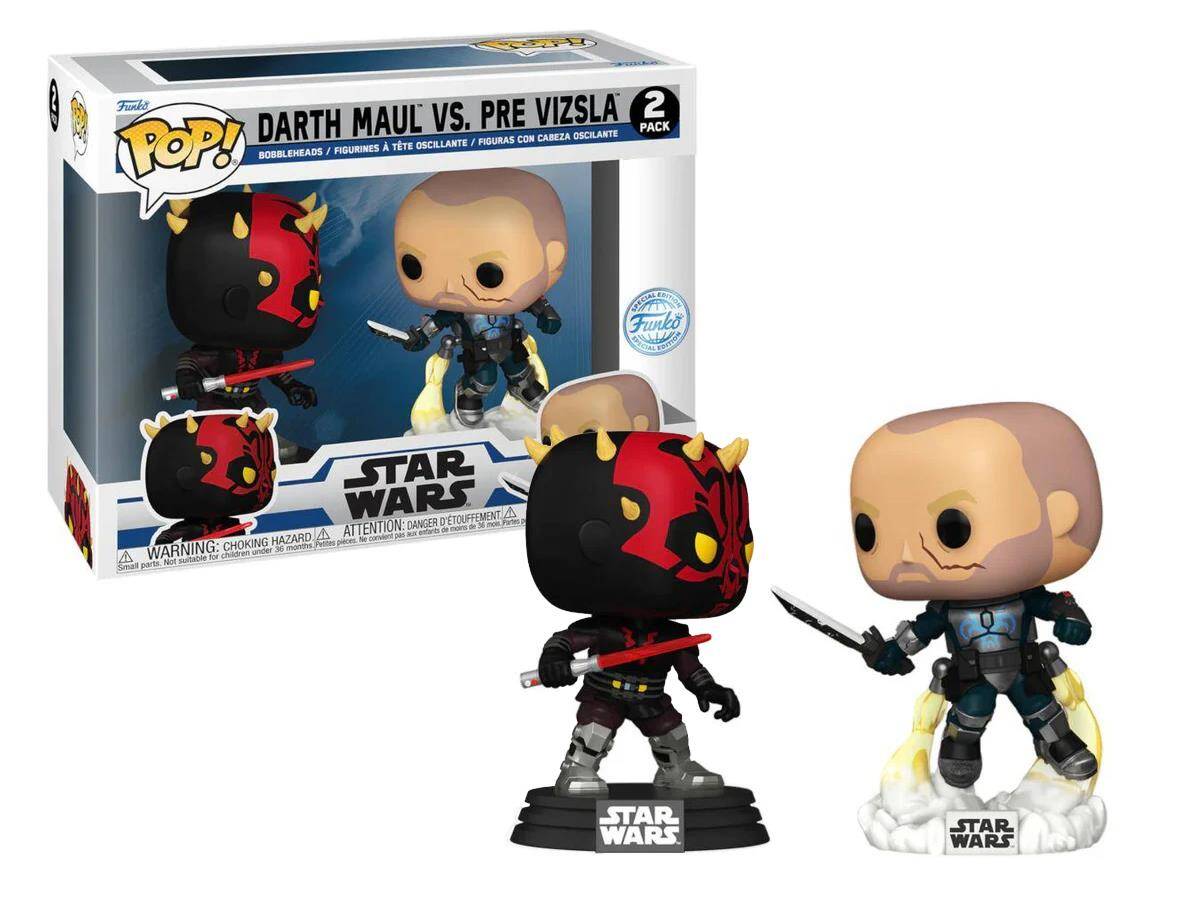 Funko Pop 2-Pack Disney Star Wars Clone Wars Duels- Darth Maul Vs. Pre Vizsla Special Edition 20369-7334