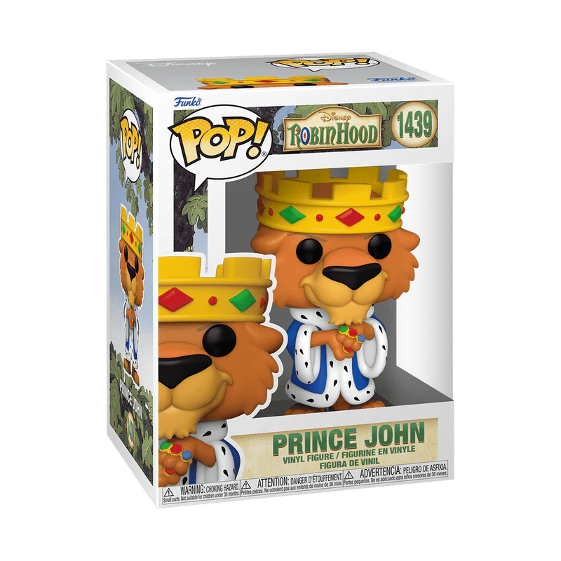 Funko Pop Disney: Robin Hood - Prince John SKU 75913 - Thumbnail