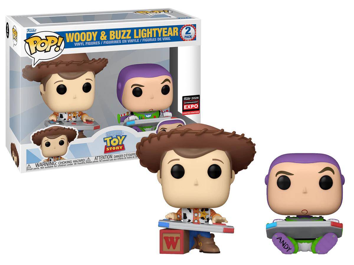 Funko Pop Disney Toy Story- Woody & Buzz Lightyear 2- Pack Convention Limited Edition 20407-7372