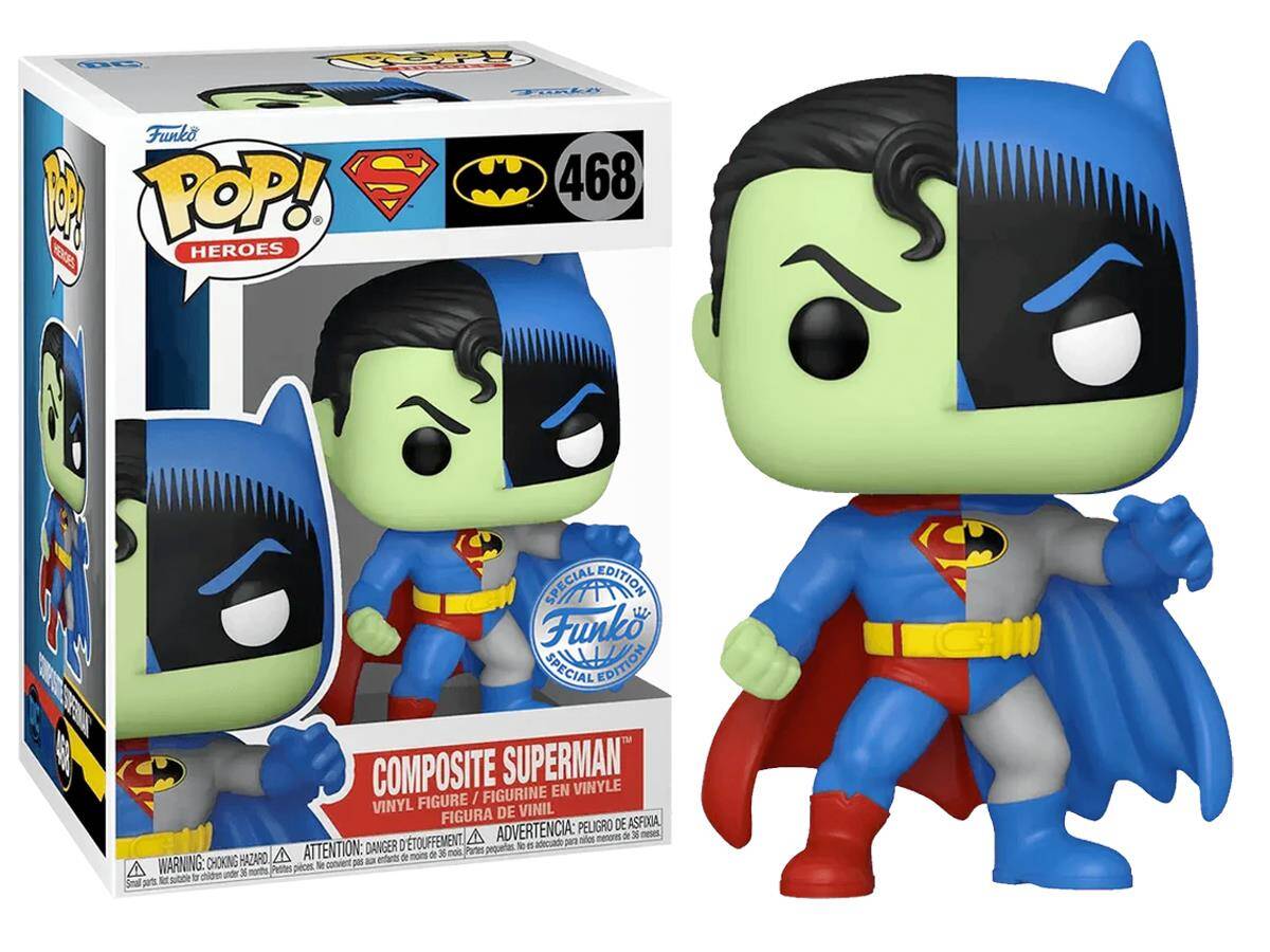 Funko Pop HEROES DC COMICS SUPERMAN / BATMAN - COMPOSITE SUPERMAN SPECIAL EDITION NO:468 19774-6751