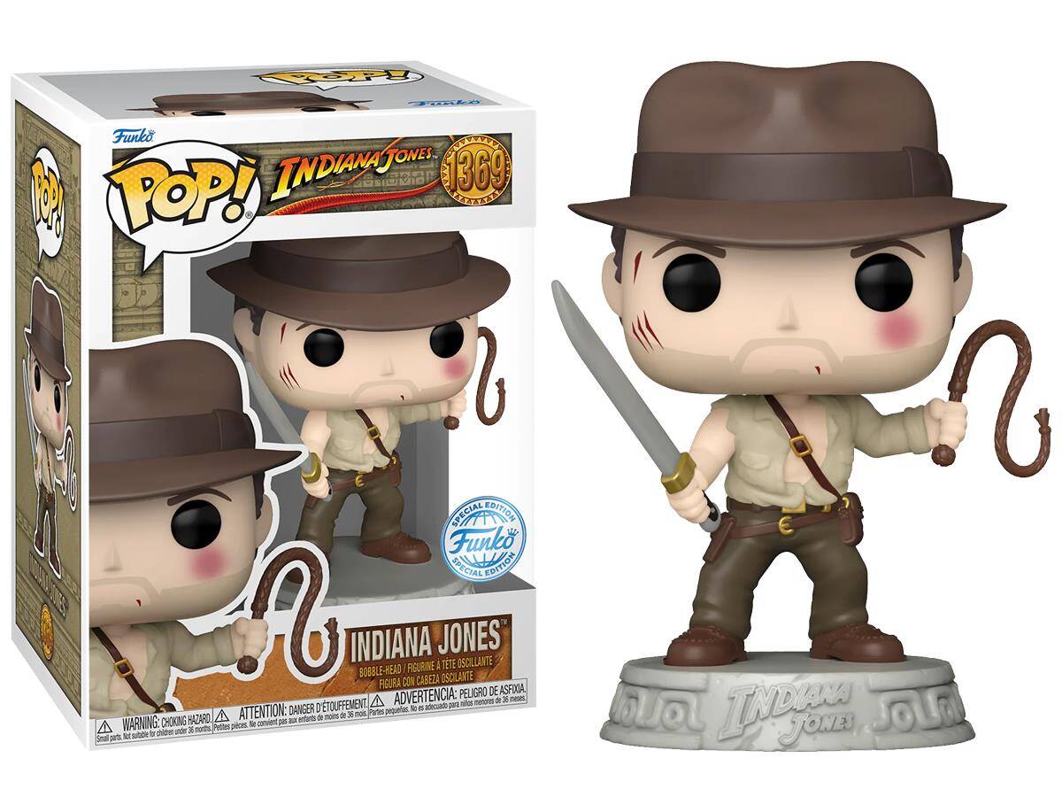 Funko Pop Indiana Jones With Whip Special Edition No: 1369 Bobblehead 19506-6494