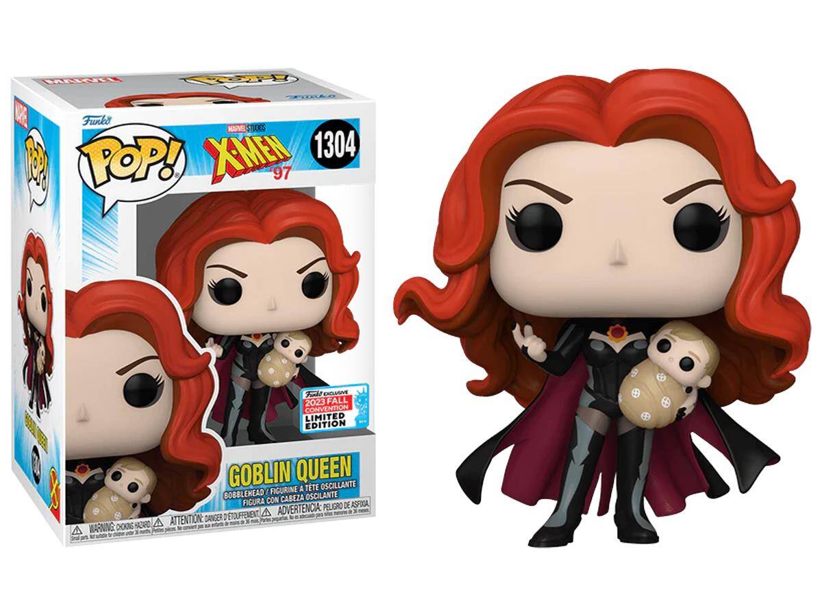 Funko Pop Marvel X-Men 97'- Goblin Queen Convention Limited Edition No:1304 Bobble-Head 20045-7031