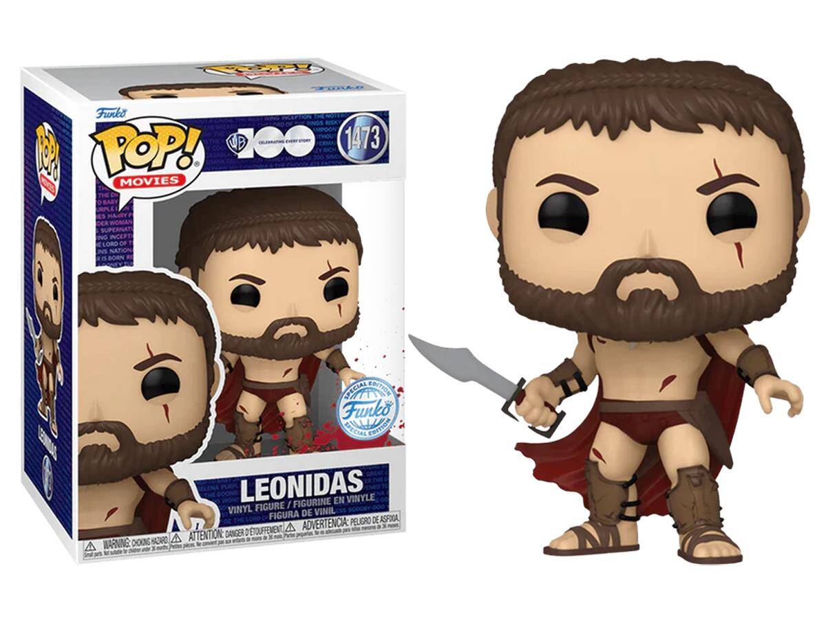 Funko Pop Movies 300 The Movie- Leonidas Bloody Special Edition No:1473 20437-7402