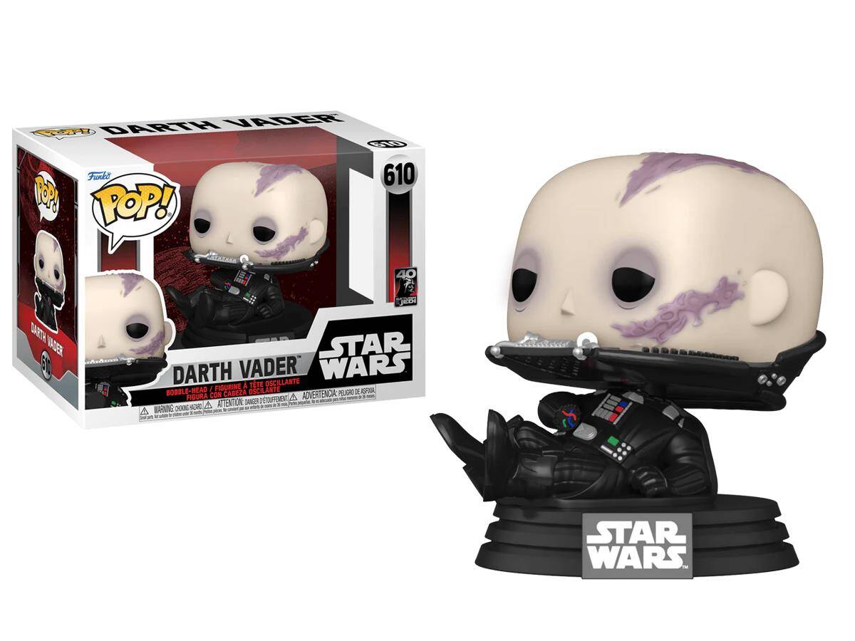 Funko Pop Star Wars Return Of The Jedi 40th- Darth Vader Unmasked No: 610 Bobble-Head 20399-7364