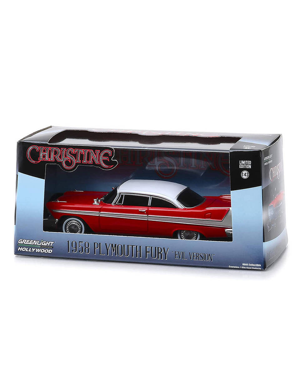 Greenlight 1:43 Christine (1983) - 1958 Plymouth Fury (Evil Version with Blacked Out Windows) 86575