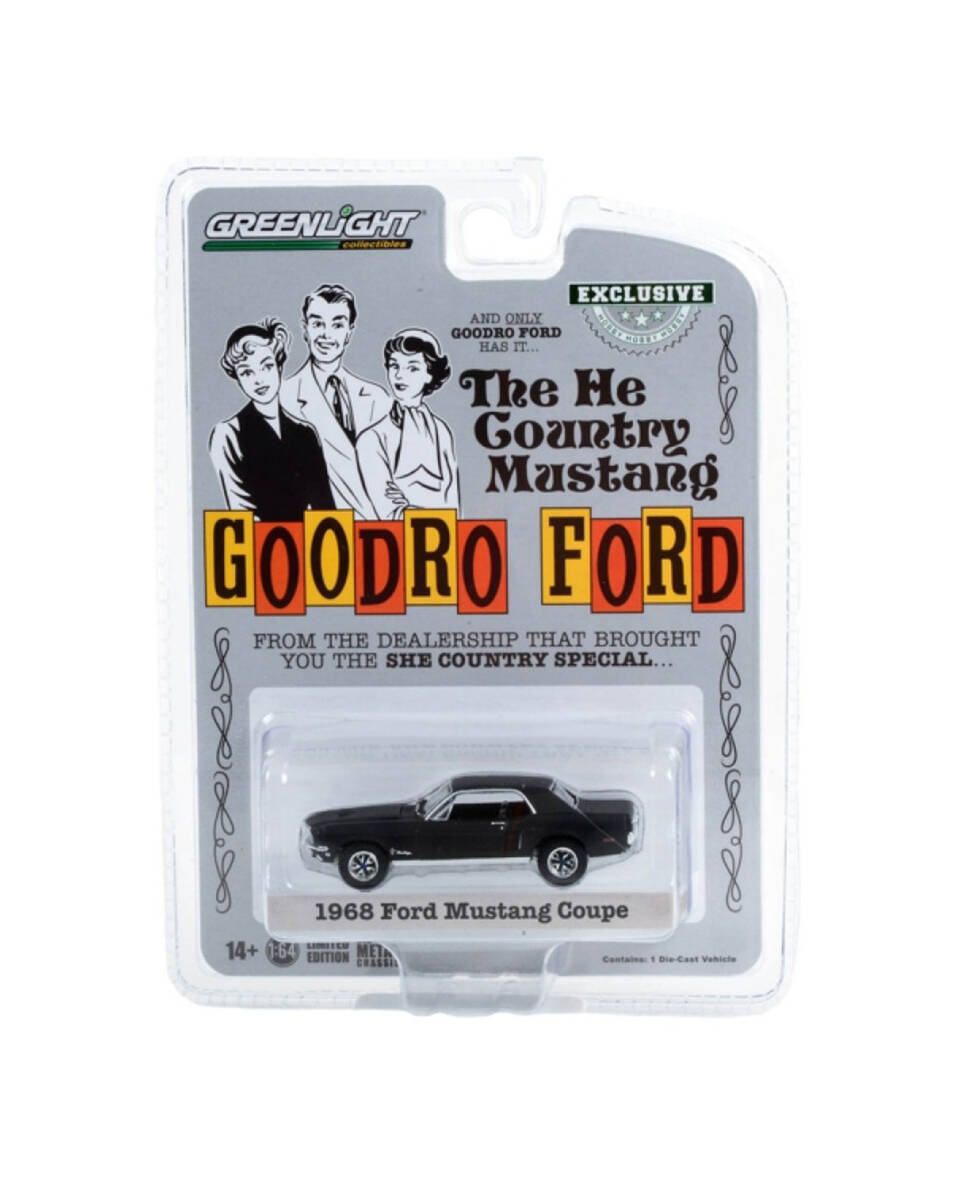 Greenlight 1:64 1968 Ford Mustang Coupe 