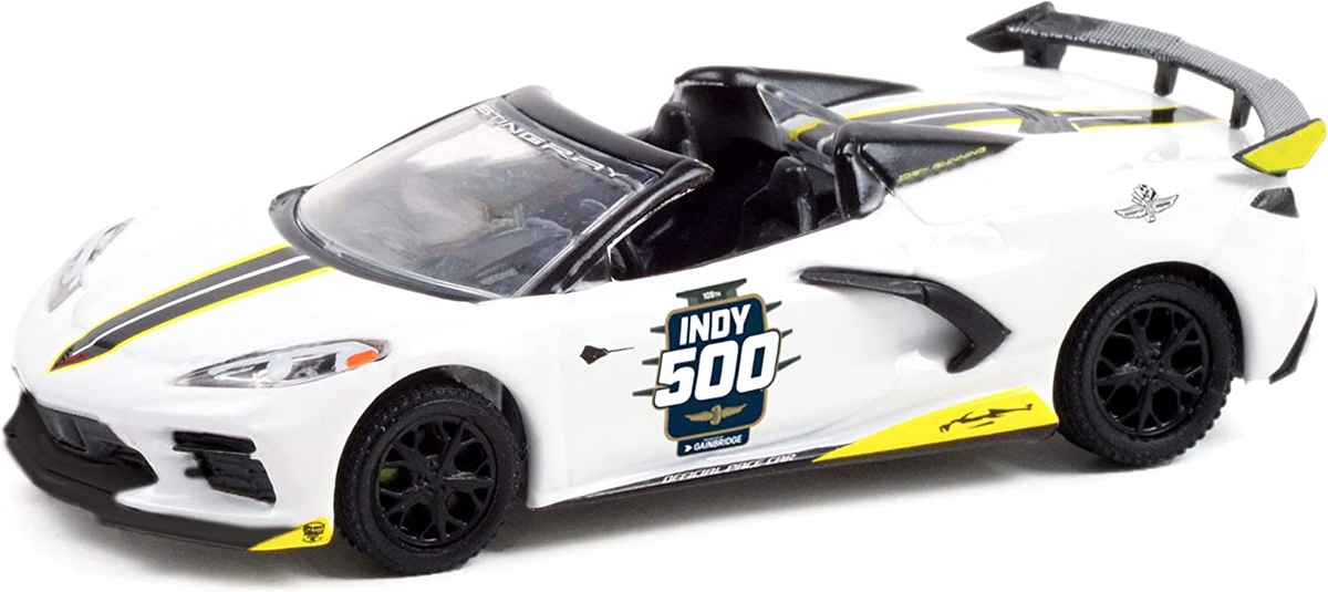 Greenlight 1:64 2021 Chevrolet Corvette C8 Stingray Convertible - 105th Running of the Indianapolis 500 Official Pace Car (Hobby Exclusive) - Thumbnail