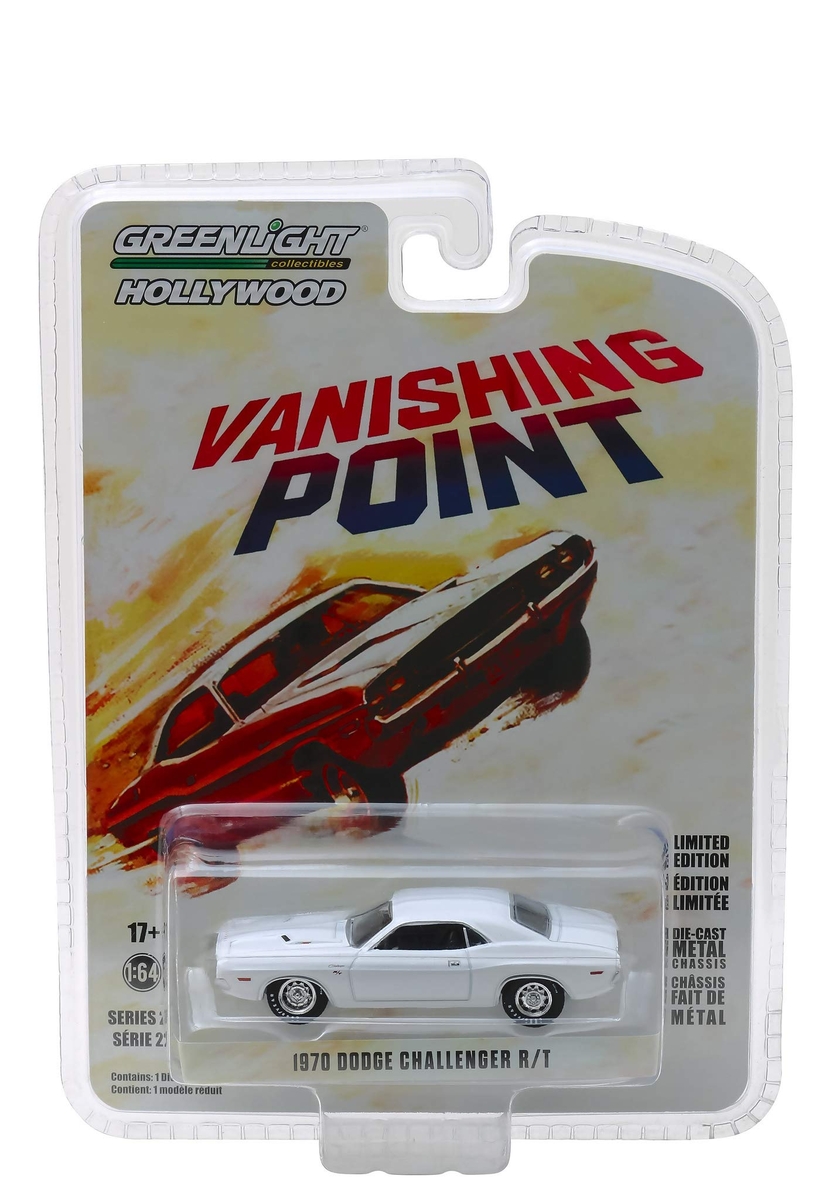 Greenlight 1:64 Vanishing Point (1971) - 1970 Dodge Challenger R/T Solid Pack - Thumbnail