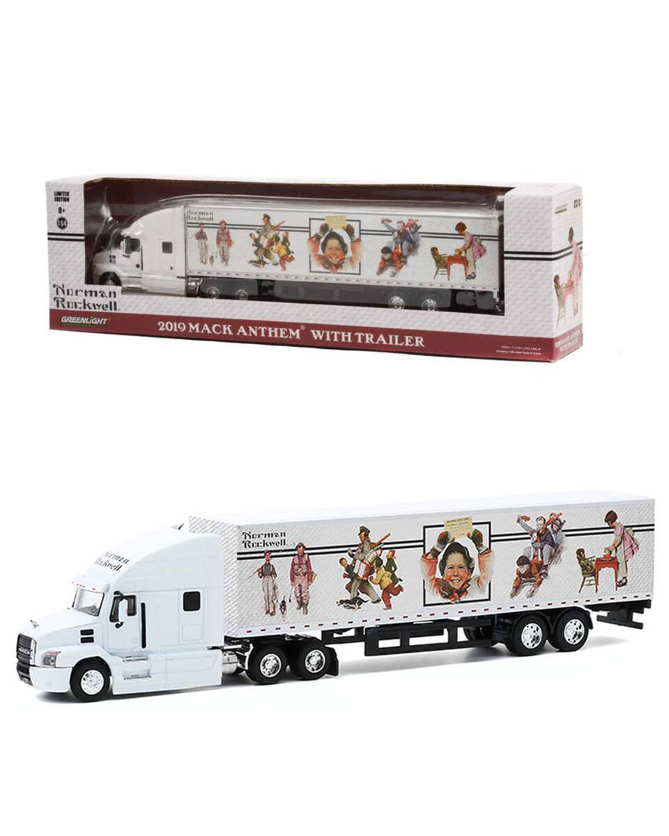 Greenlight 2019 Mack Anthem 18 Wheeler Tractor-Trailer - Norman Rockwell (Hobby Exclusive)