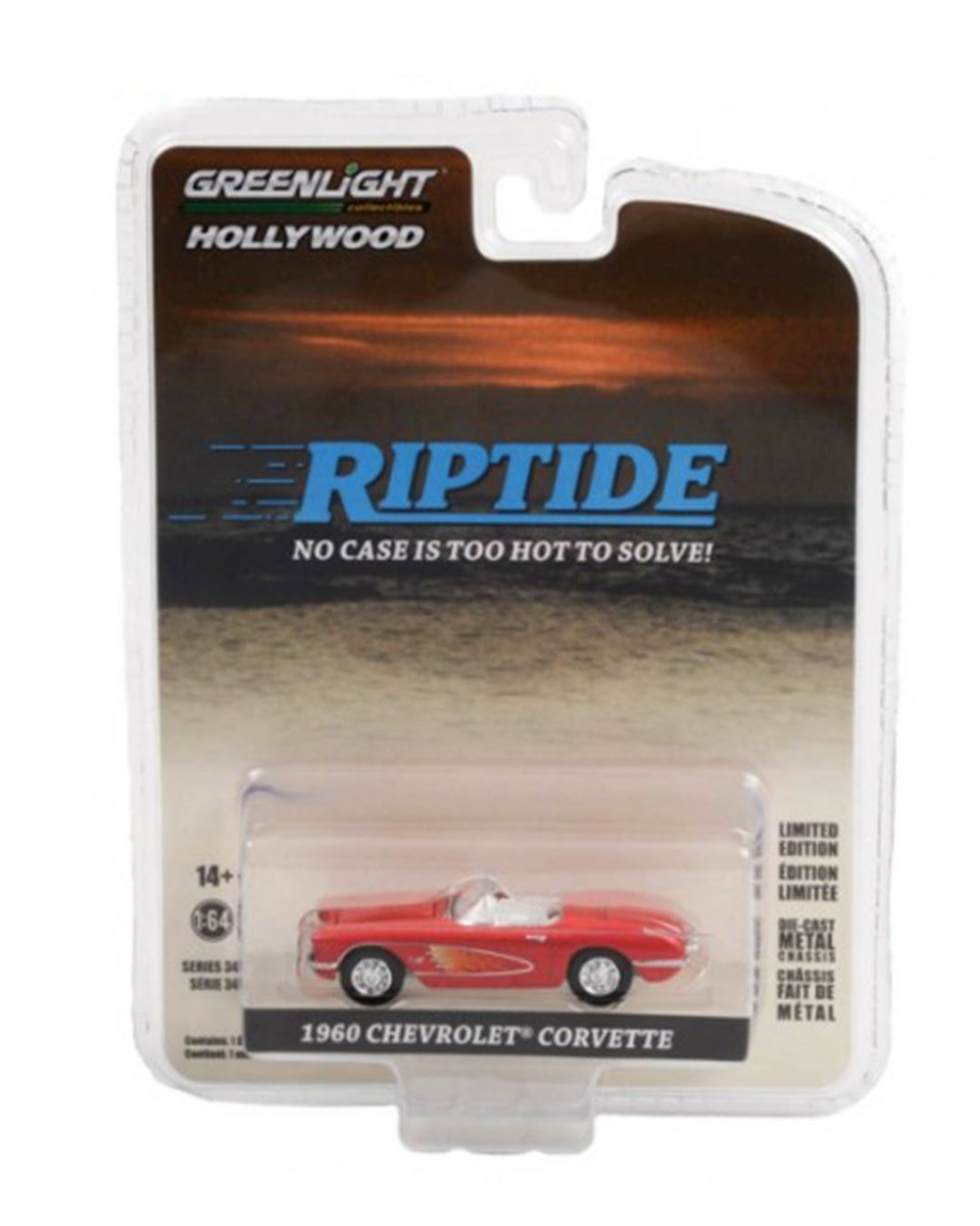 Greenlight Hollywood Series 34 1960 Chevrolet Corvette C1 - Riptide (1984-86 TV Series) - Thumbnail