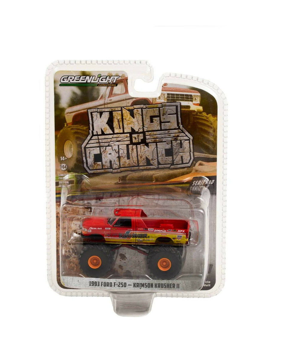 Greenlight Kings of Crunch Series 10 Krimson Krusher ll - 1993 Ford F-250 Monster Truck - Thumbnail