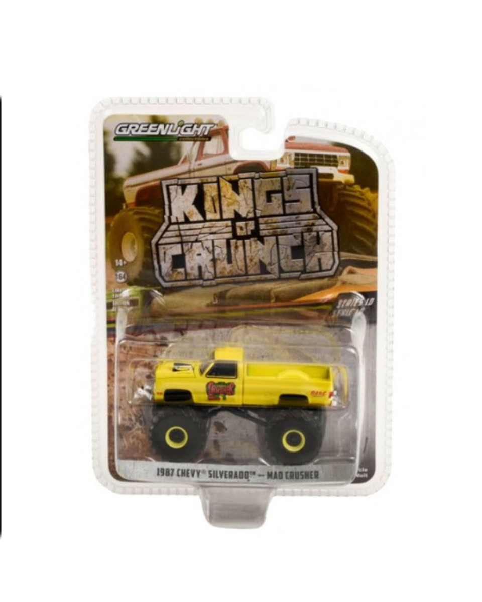 Greenlight Kings of Crunch Series 10 Mad Crusher - 1987 Chevy Silverado Monster Truck - Thumbnail