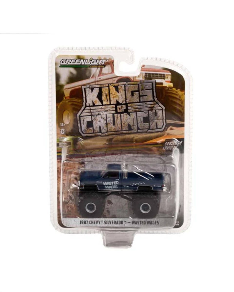 Greenlight Kings of Crunch Series 10 Wasted Wages - 1987 Chevy Silverado Monster Truck