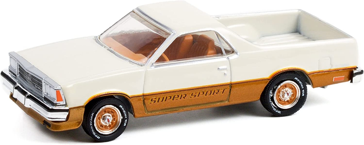 Greenlight Muscle Series 26 1980 Chevrolet El Camino SS - White and Gold - Thumbnail