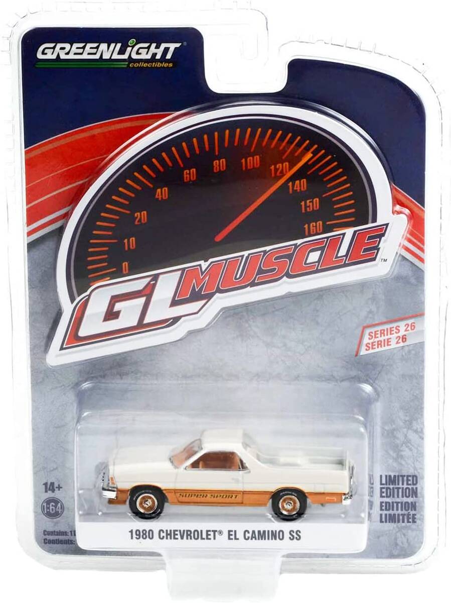 Greenlight Muscle Series 26 1980 Chevrolet El Camino SS - White and Gold