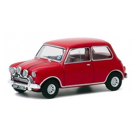 Greenlight The Italian Job (1969) - 1967 Austin Mini Cooper S 1275 MkI - Red with Black Leather Straps Solid Pack 6