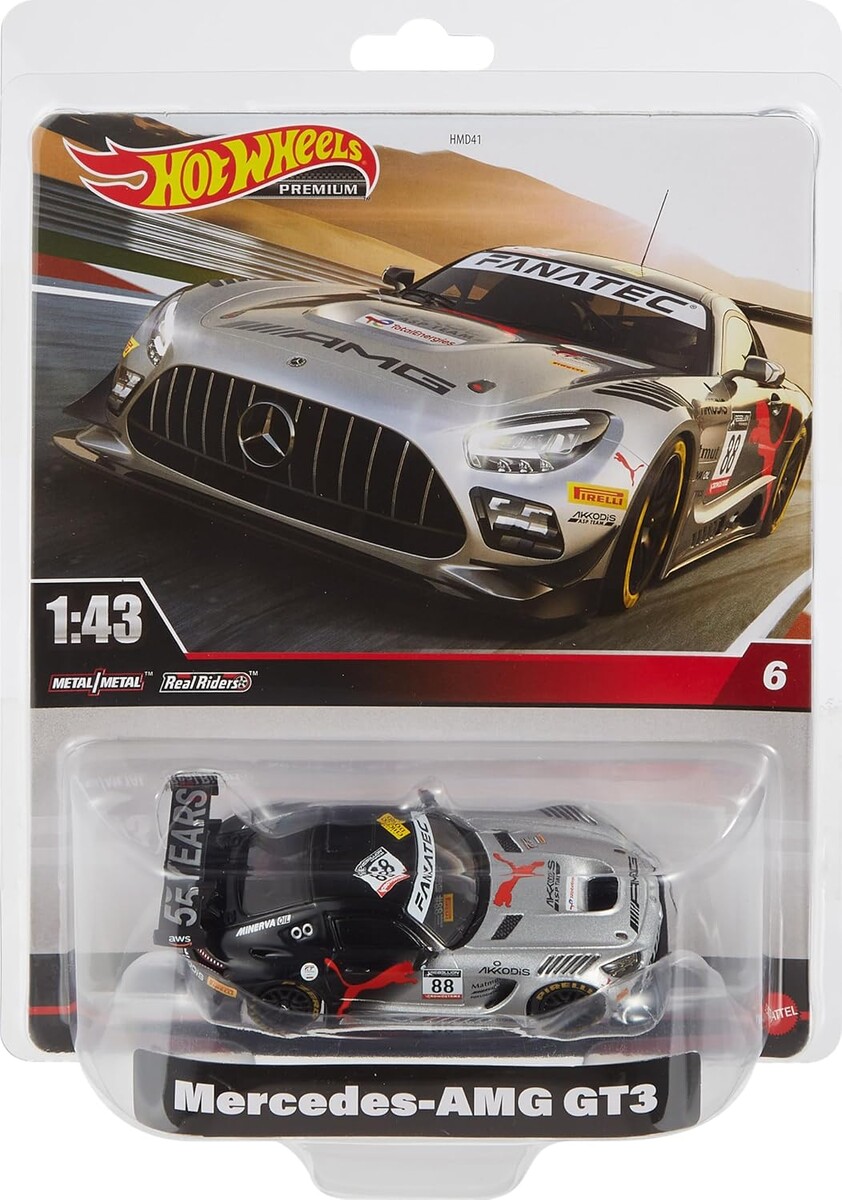 Hot Wheels Premium 1/43 Mercedes AMG GT3 - Thumbnail