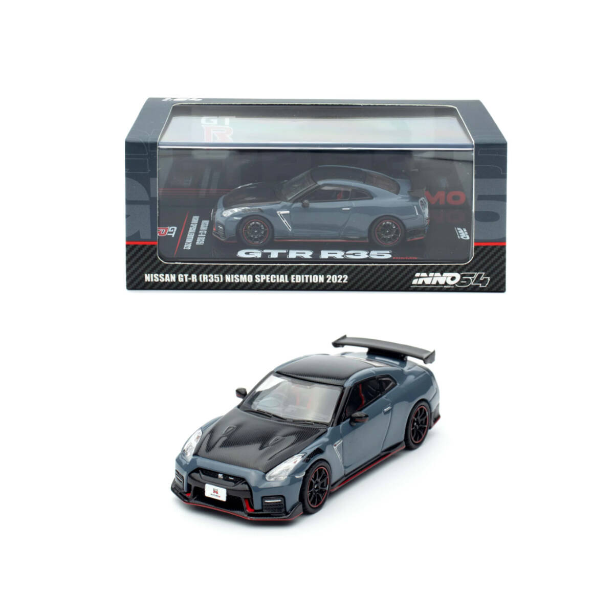 Inno 1/64 NISSAN GT-R (R35) NISMO SPECIAL EDITION 2022 Stealth Gray IN64-R35NSE-STGR