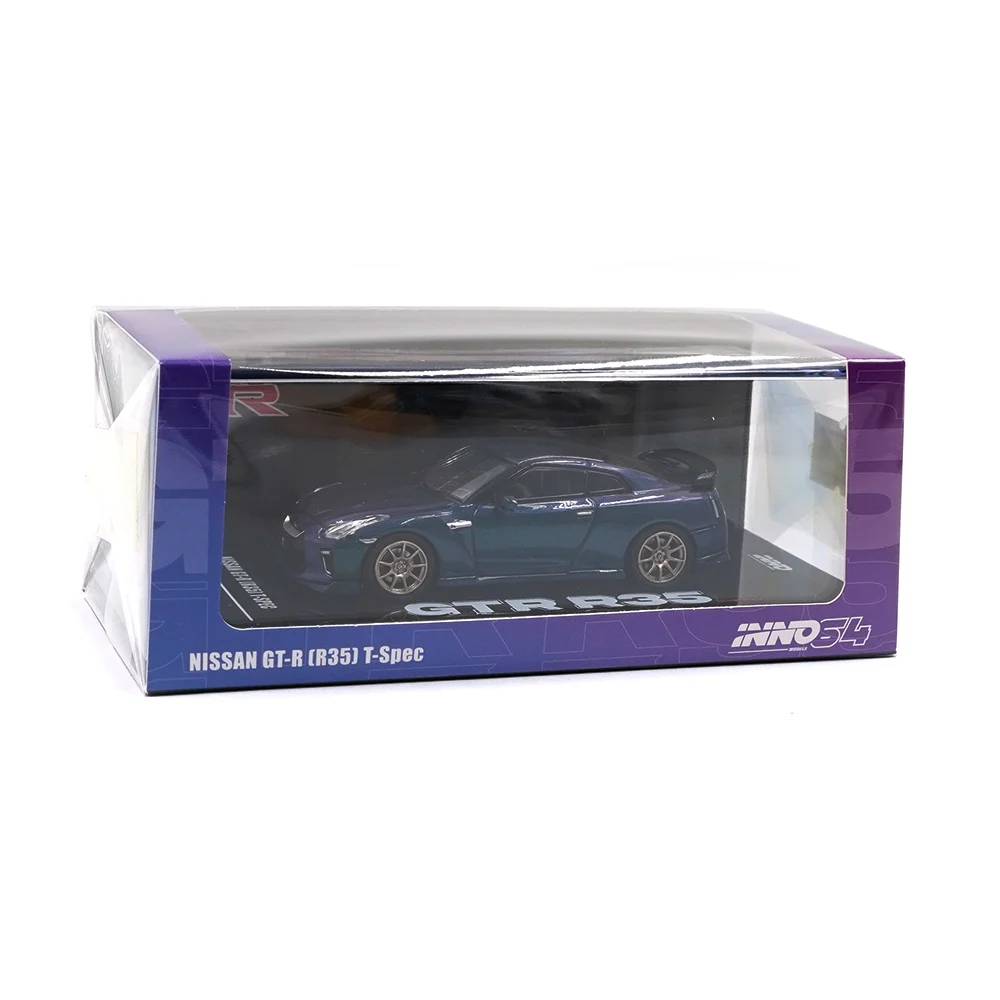 Inno 1/64 NISSAN GT-R (R35) T-SPEC Midnight Purple IN64-R35TS-MP - Thumbnail