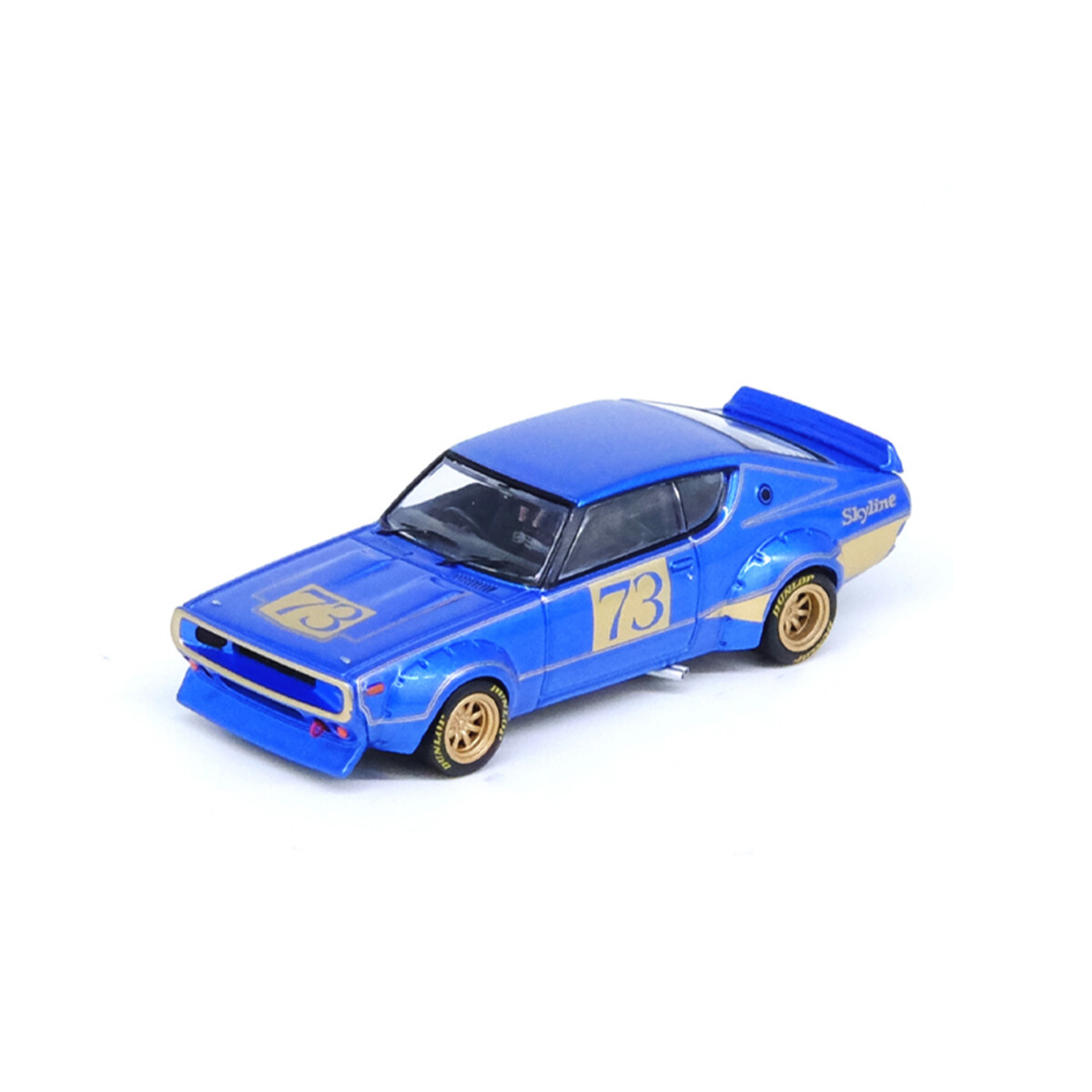 Inno 1/64 NISSAN SKYLINE 2000 GT-R (KPGC110) Racing Concept Blue IN64-KPGC110RC-BLU - Thumbnail