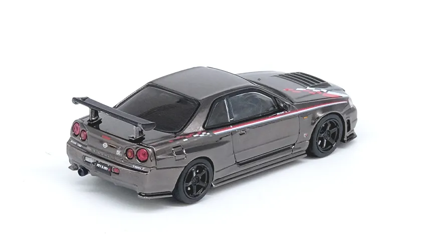 Inno 1/64 Nissan Skyline GT-R R34 Nismo R-Tune Chrome Black - Thumbnail