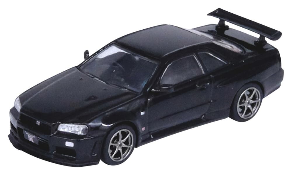 Inno 1/64 NISSAN SKYLINE GT-R (R34) V-SPEC II BLACK IN64-R34VS-BLA - Thumbnail