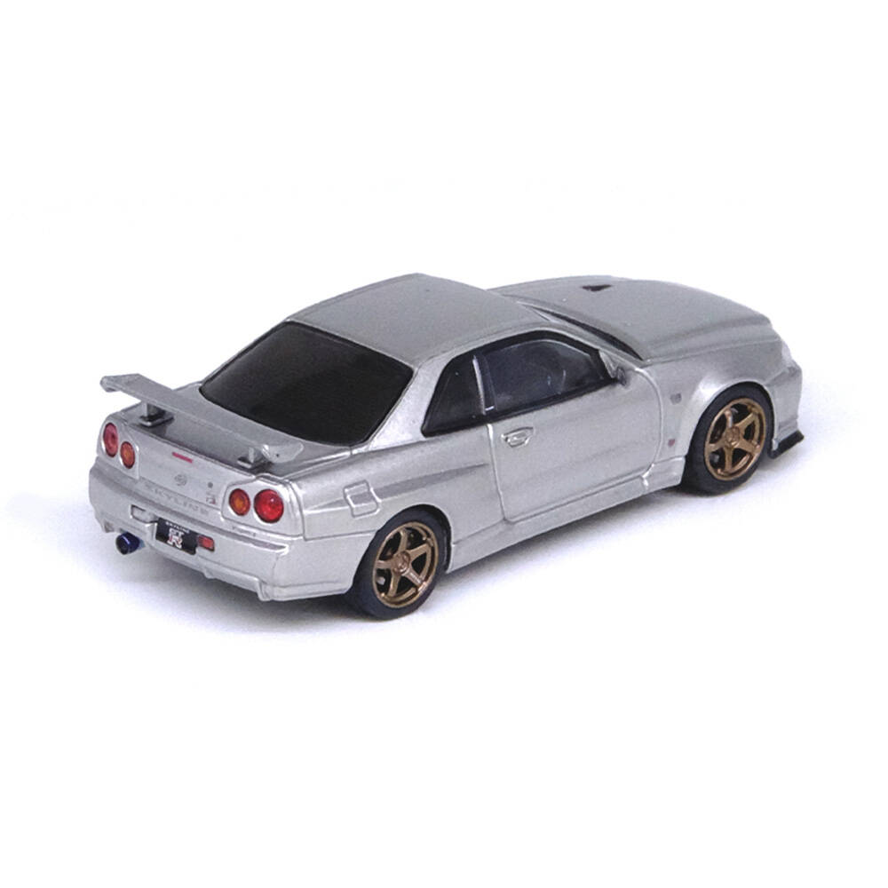 Inno 1/64 NISSAN SKYLINE GT-R (R34) V-Spec II Silver IN64-R34VS-SIL