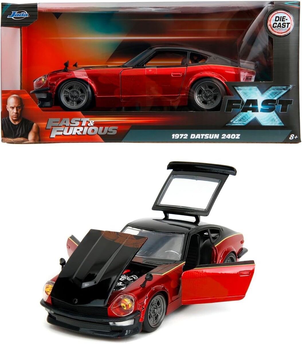 Jada 1:24 Fast & Furious 1972 Datsun (F10) Red - Thumbnail