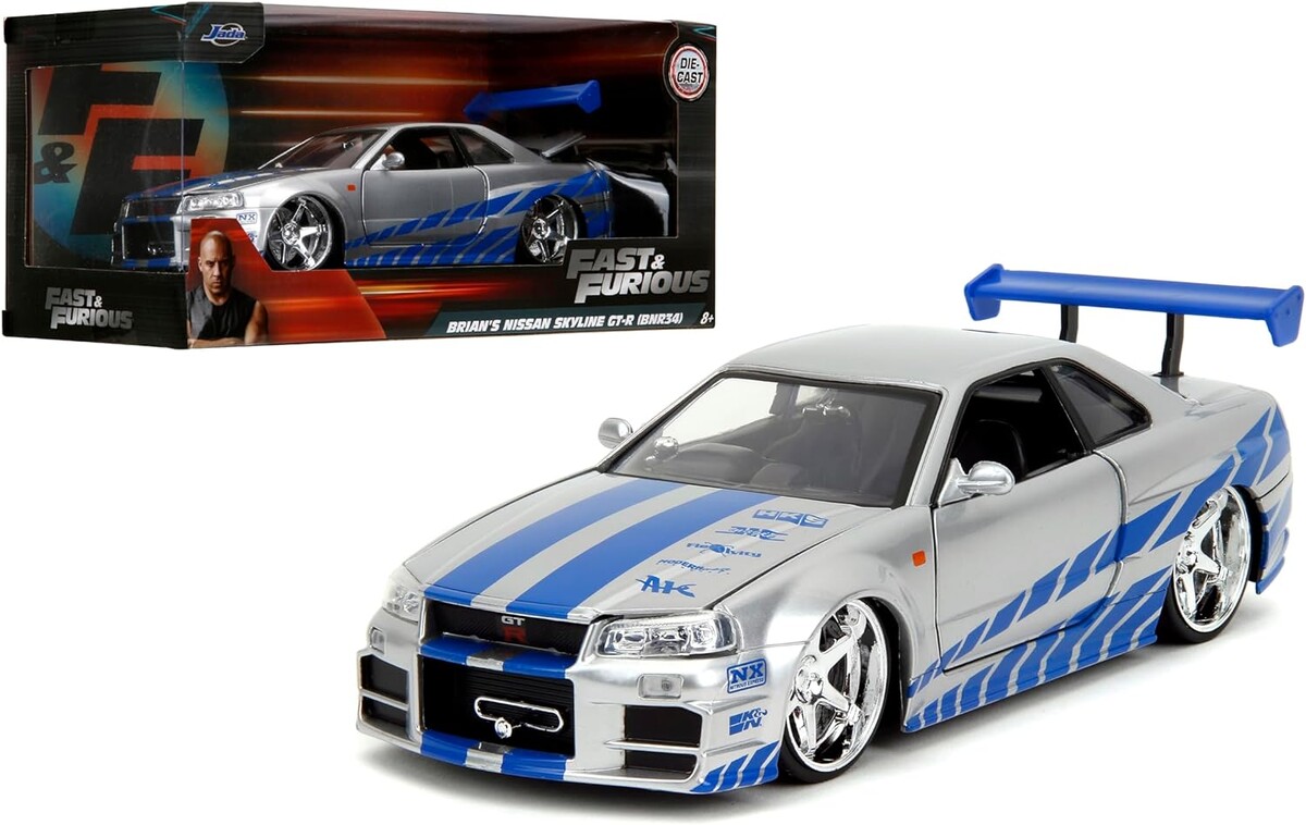 Jada 1/24 Fast & Furious 2002 Nissan Skyline GT-R R34 253203044 - Thumbnail