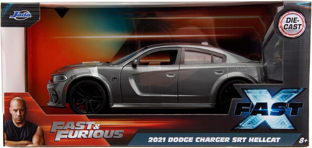 Jada 1:24 Fast & Furious 2021 Dodge Charger Grey - Thumbnail