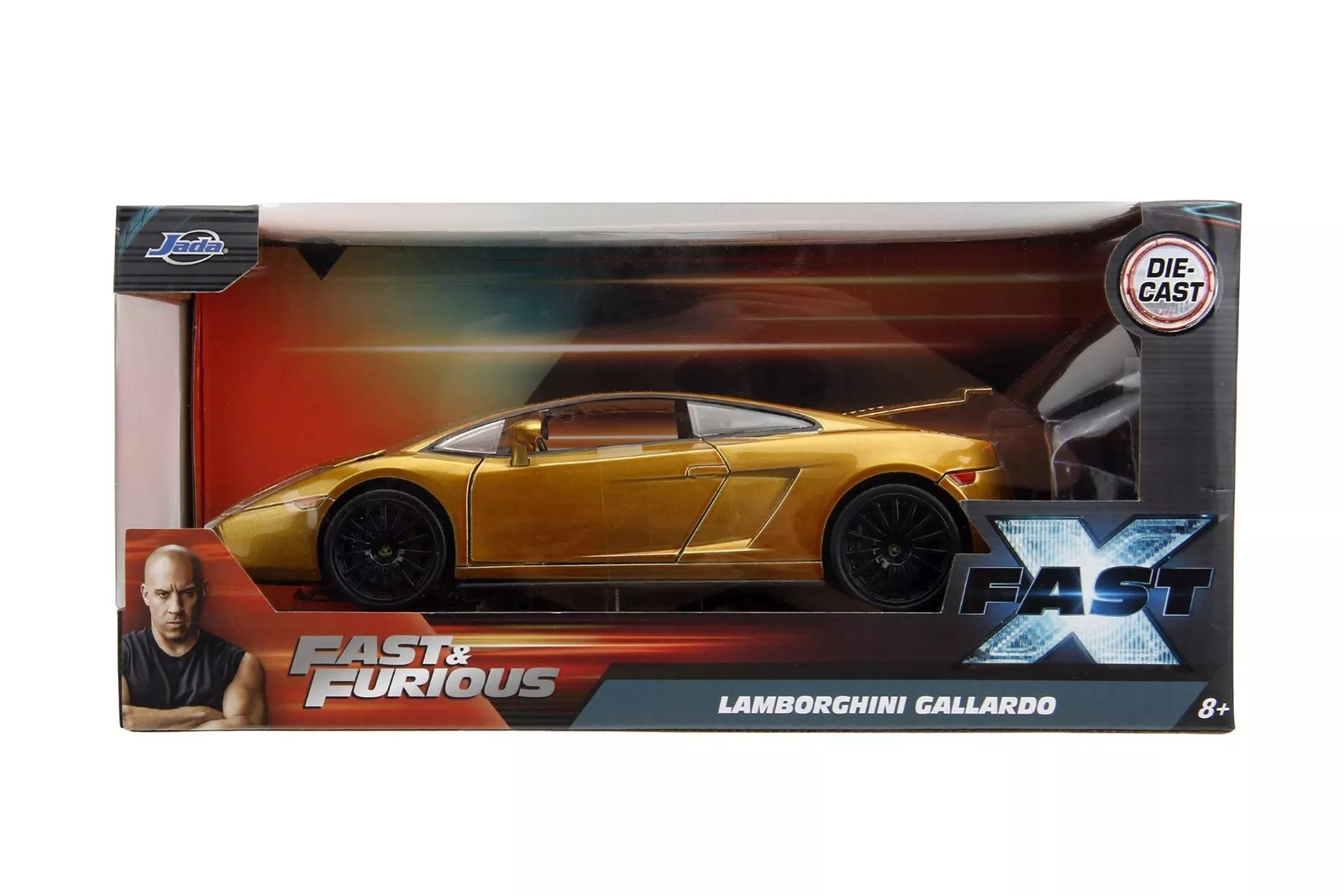 Jada 1:24 Fast & Furious Lamborghini Gallardo Gold - Thumbnail