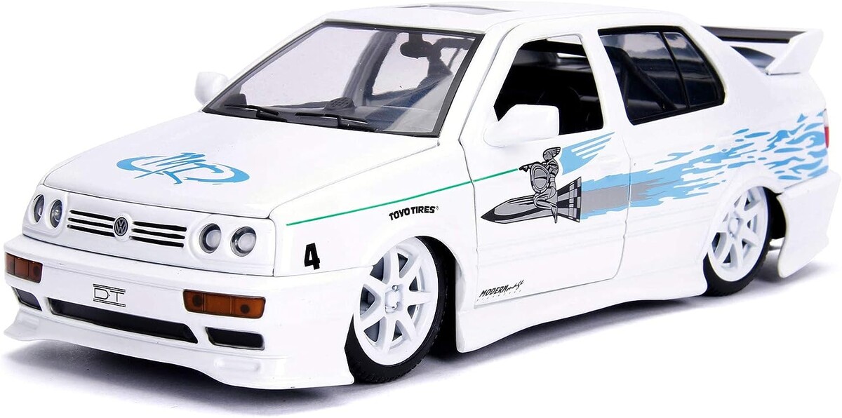 Jada 1:24 Fast&Furious 1995 Volkswagen Jetta White 4006333067105 - Thumbnail