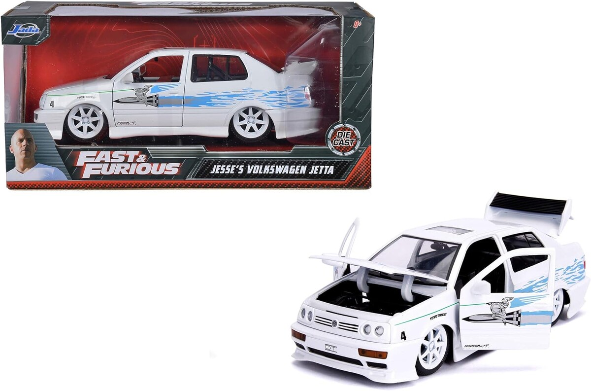 Jada 1:24 Fast&Furious 1995 Volkswagen Jetta White 4006333067105 - Thumbnail