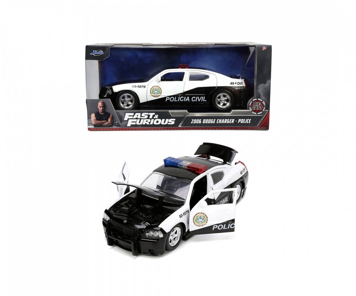 Jada 1:24 F&F 2006 Dodge Charger Police - Thumbnail