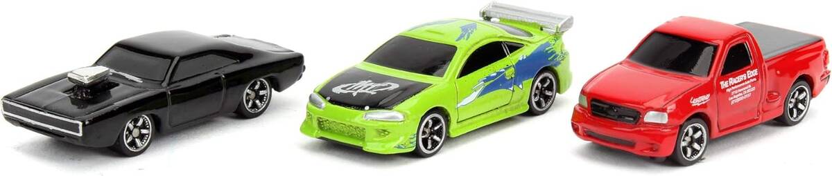 Jada Fast & Furious 3-Pack Nano Cars