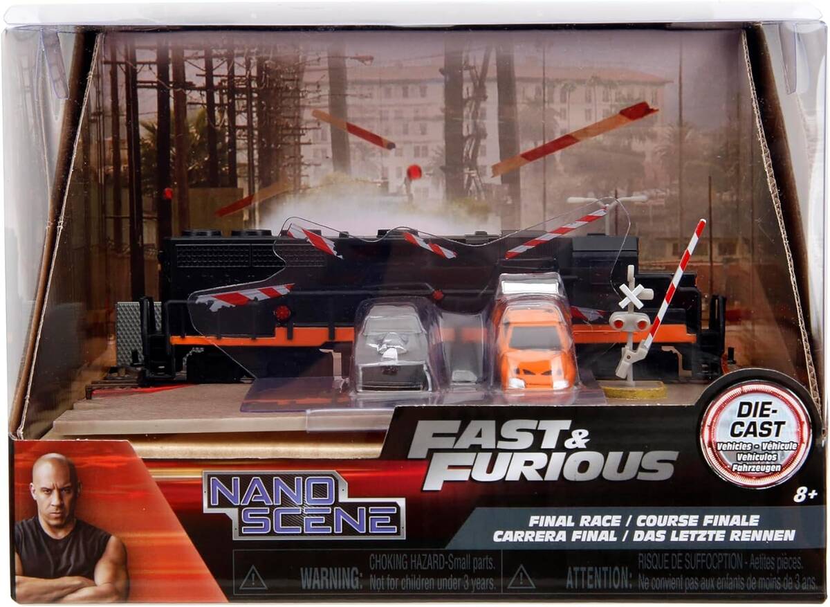 Jada Fast & Furious Nano Train Scene Diorama