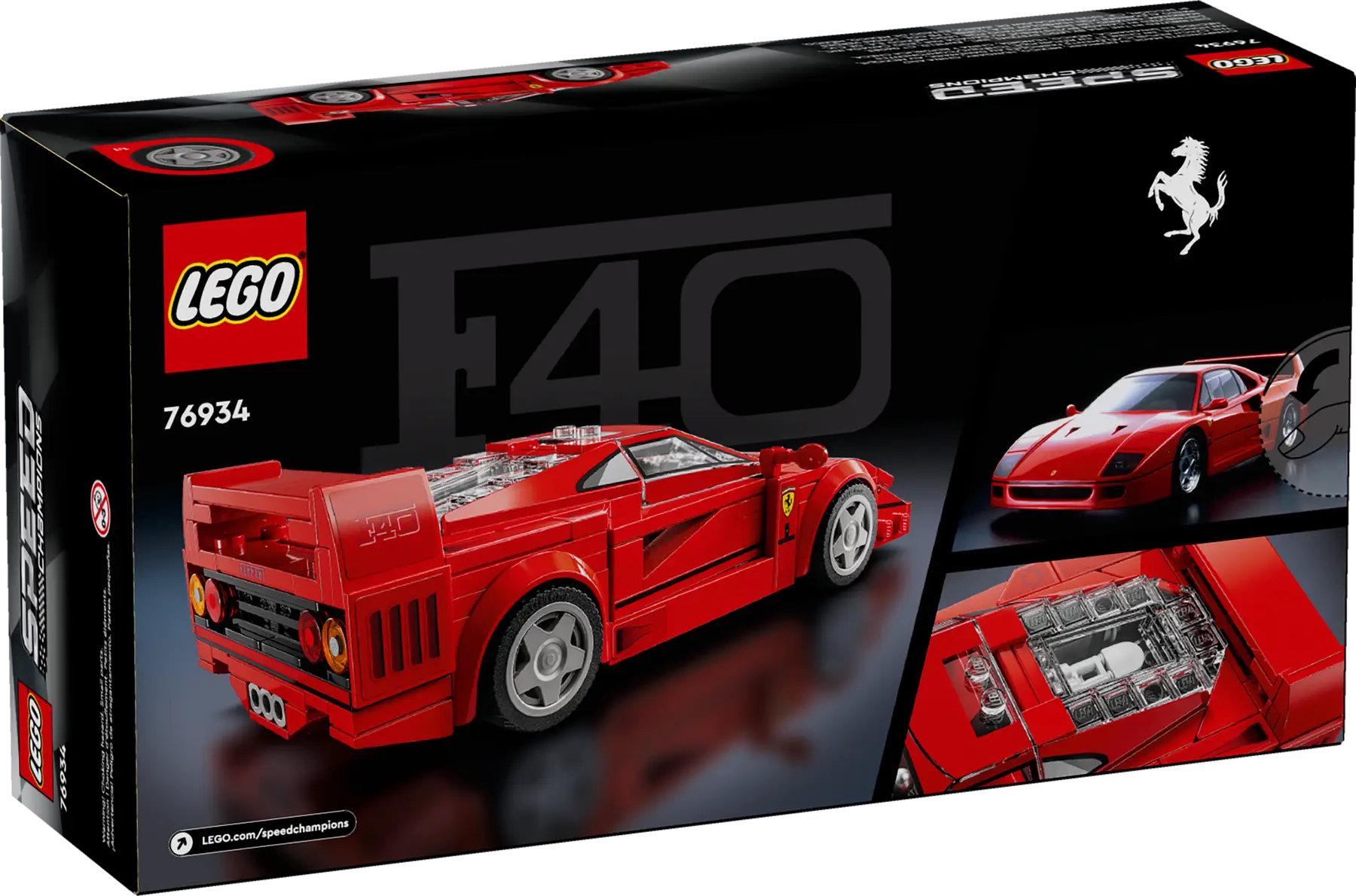 Lego Speed Champions Ferrari F40 Süper Araba 76934 - Thumbnail