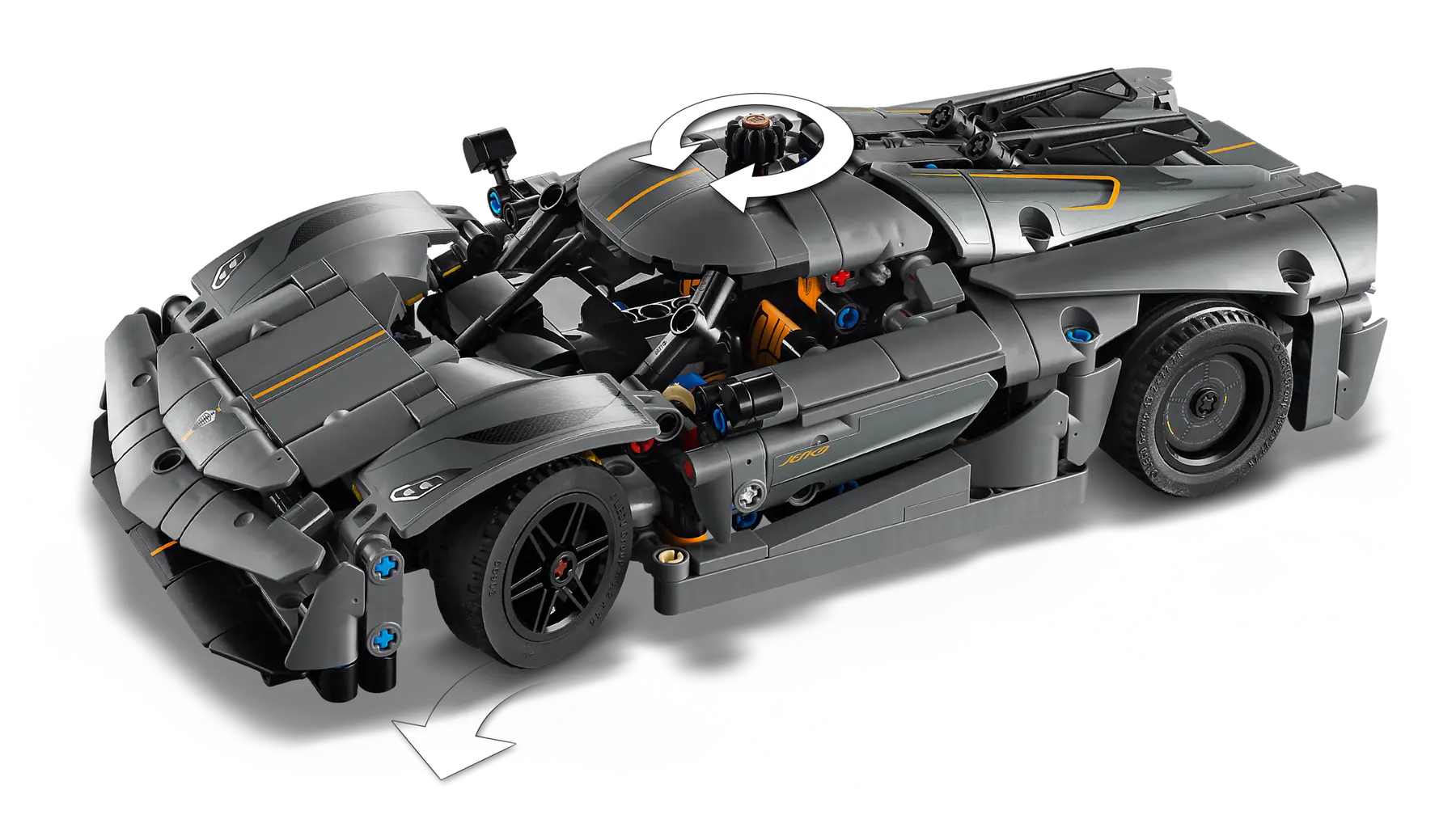 Lego Technic Koenigsegg Jesko Absolut Gri Hiper Araba 42173 - Thumbnail