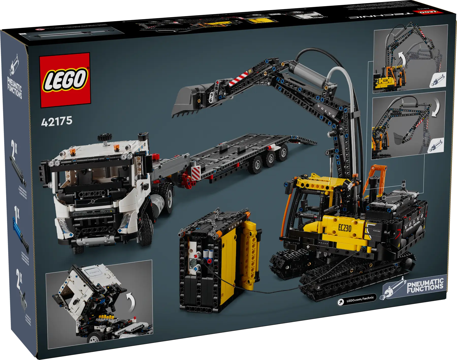 Lego Technic Volvo FMX Kamyon ve EC230 Elektrikli Ekskavatör 42175 - Thumbnail