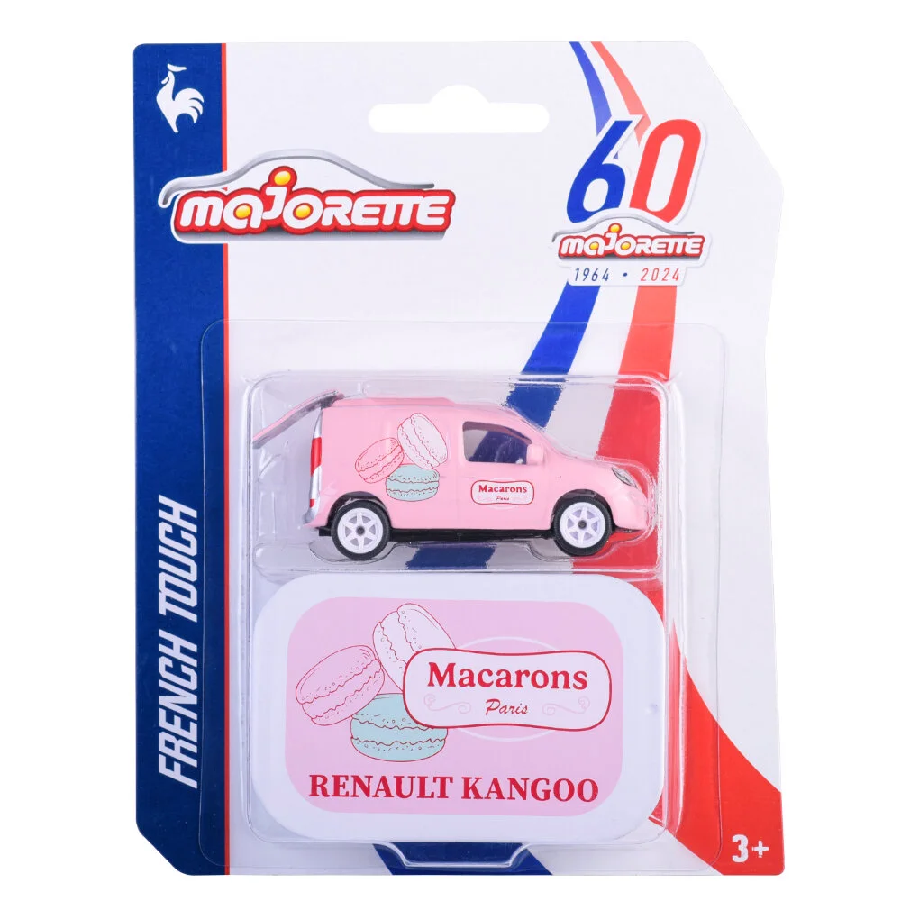 Majorette French Touch Deluxe Cars- Renault Kangoo (Pink, Macaron) - Thumbnail