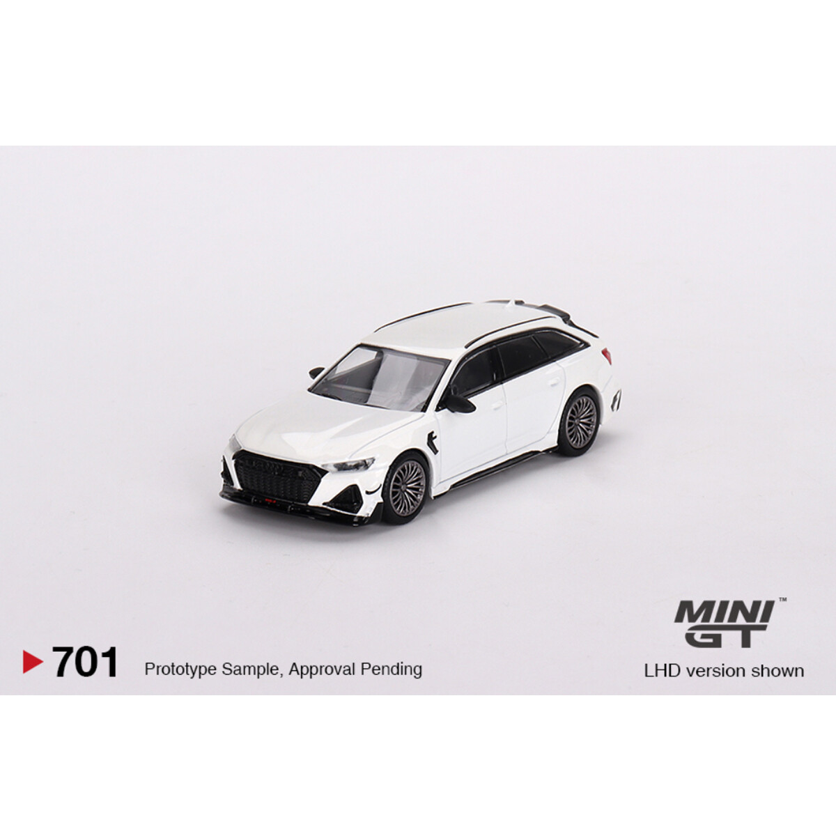 Mini GT 1/64 Audi ABT RS6-R Glacier White Metallic MGT00701 - Thumbnail