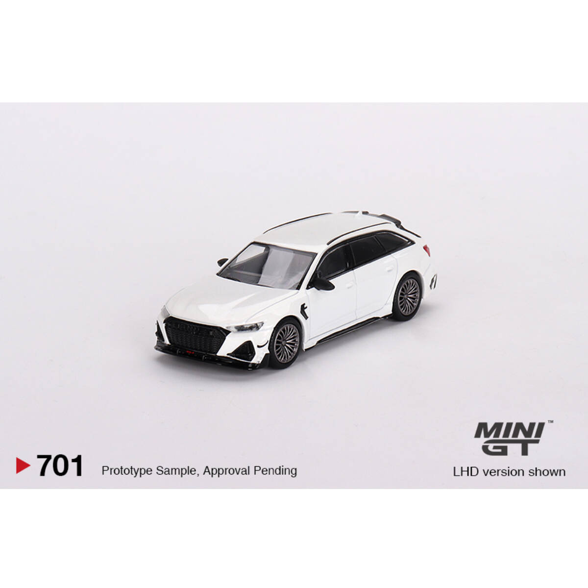 Mini GT 1/64 Audi ABT RS6-R Glacier White Metallic MGT00701