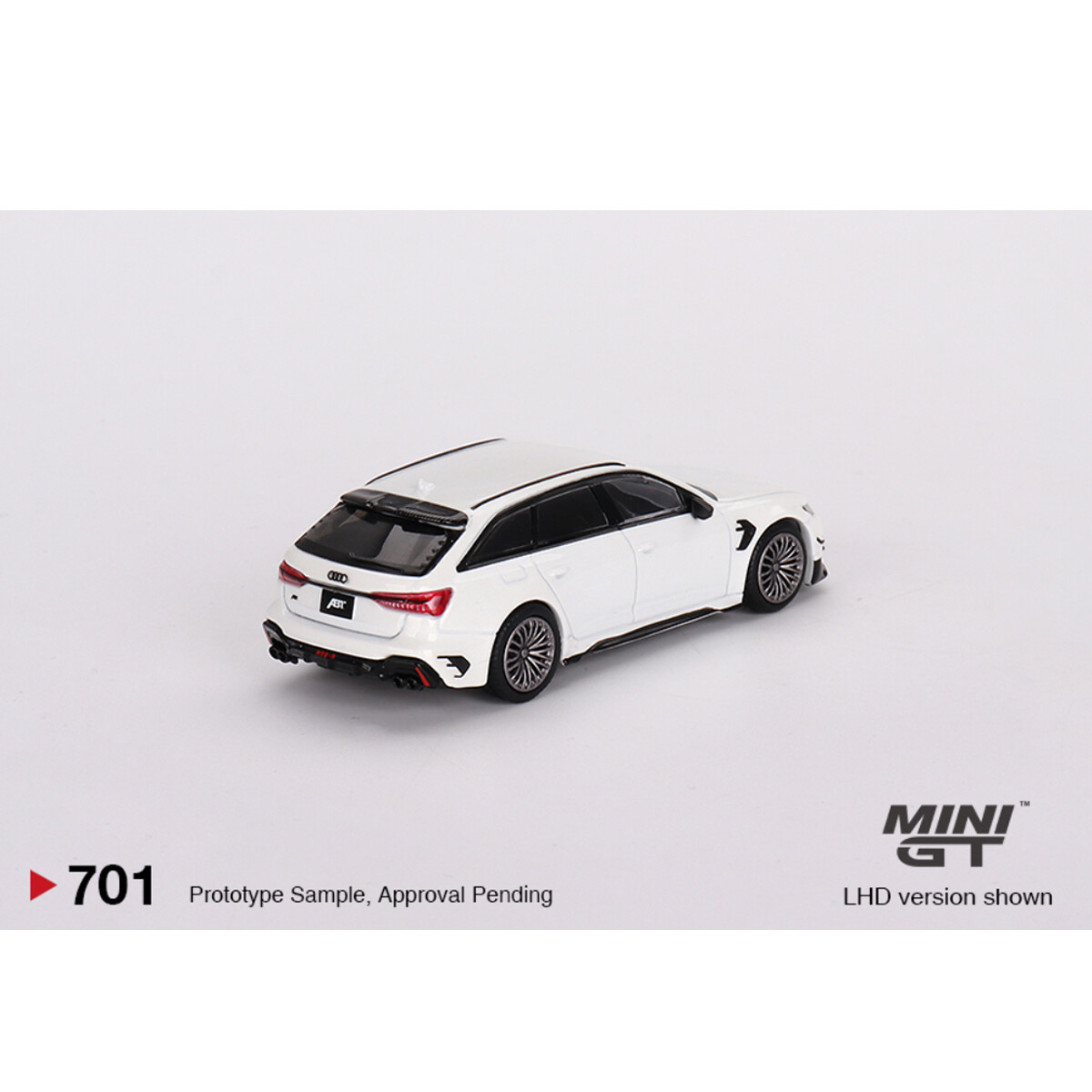 Mini GT 1/64 Audi ABT RS6-R Glacier White Metallic MGT00701 - Thumbnail