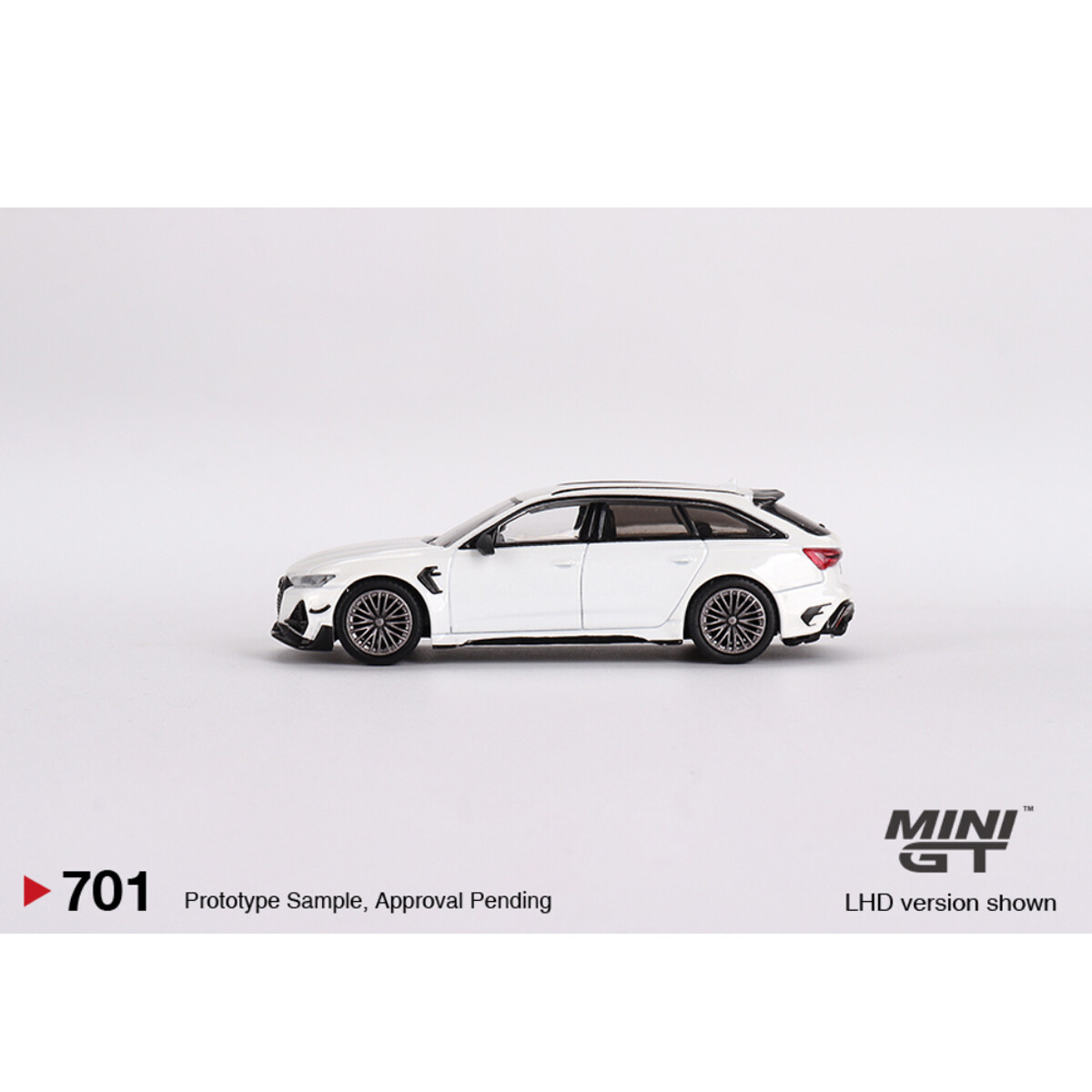 Mini GT 1/64 Audi ABT RS6-R Glacier White Metallic MGT00701 - Thumbnail