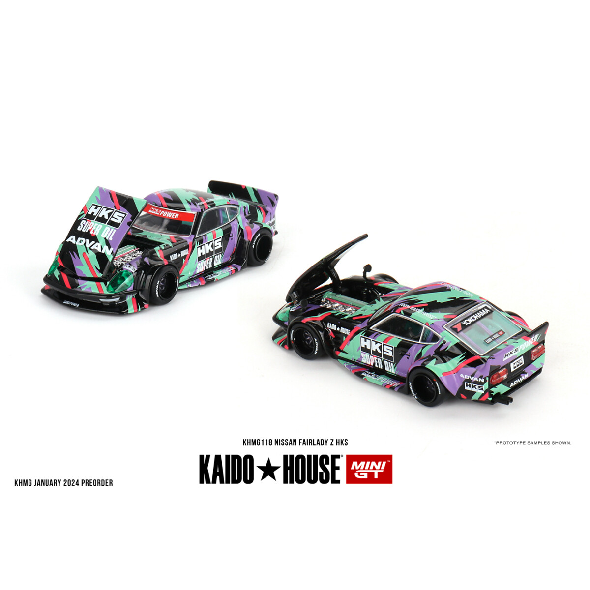 Mini GT 1/64 KaidoHouse Nissan Fairlady Z HKS KHMG118 - Thumbnail