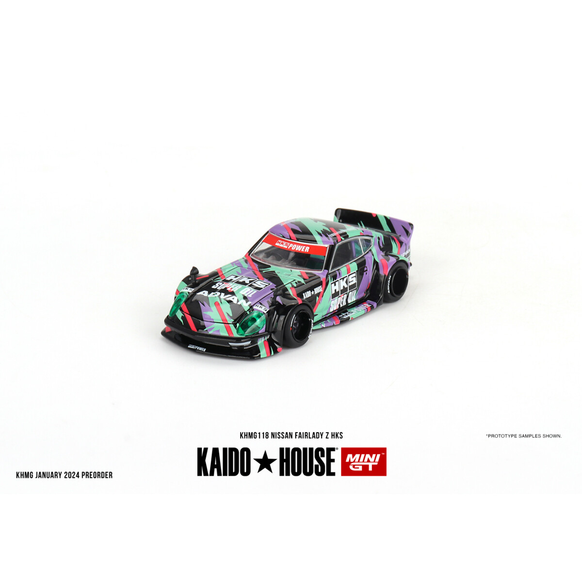 Mini GT 1/64 KaidoHouse Nissan Fairlady Z HKS KHMG118 - Thumbnail