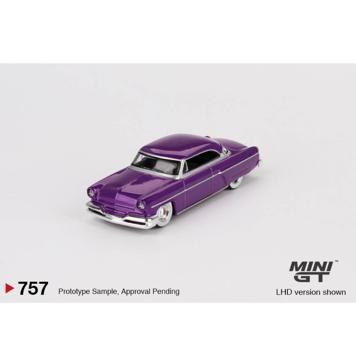 Mini GT 1/64 Lincoln Capri Hot Rod 1954 Purple Metallic MGT00757