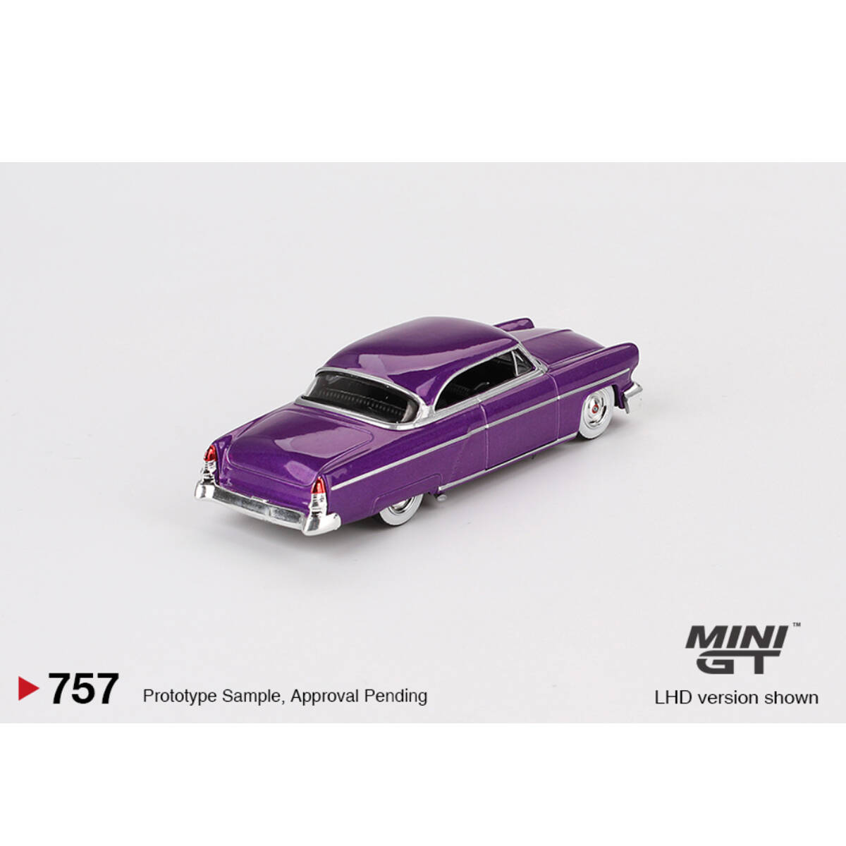 Mini GT 1/64 Lincoln Capri Hot Rod 1954 Purple Metallic MGT00757